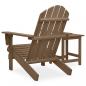 Preview: Adirondack-Gartenstuhl mit Tisch Massivholz Tanne Braun