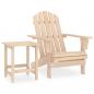 Preview: ARDEBO.de - Adirondack-Gartenstuhl mit Tisch Massivholz Tanne