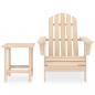 Preview: Adirondack-Gartenstuhl mit Tisch Massivholz Tanne