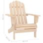 Preview: Adirondack-Gartenstuhl mit Tisch Massivholz Tanne