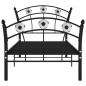 Preview: Einzelbett mit Fußball-Design Schwarz Metall 90x200 cm