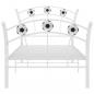 Preview: Einzelbett mit Fußball-Design Weiß Metall 90x200 cm