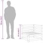 Preview: 3-tlg. Garten-Lounge-Set Honigbraun Massivholz Kiefer