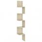 Preview: Wand-Eckregal Sonoma-Eiche 20x20x127,5 cm Holzwerkstoff