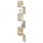 Preview: Wand-Eckregal Sonoma-Eiche 20x20x127,5 cm Holzwerkstoff