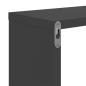 Preview: ARDEBO.de - Wandregale 2 Stk. Grau 50x15x50 cm Holzwerkstoff