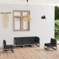 Preview: ARDEBO.de - 5-tlg. Garten-Lounge-Set mit Kissen Kiefer Massivholz