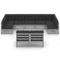 Preview: 9-tlg. Garten-Lounge-Set mit Kissen Grau Massivholz Kiefer