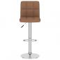 Preview: Barhocker 2 Stk. Braun Stoff