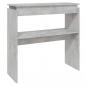 Preview: Konsolentisch Betongrau 80x30x80 cm Holzwerkstoff