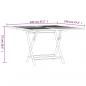 Preview: Gartentisch Klappbar 110x110x75 cm Massivholz Teak