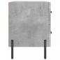Preview: Nachttisch Betongrau 40x35x47,5 cm Holzwerkstoff