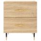 Preview: Nachttisch Sonoma-Eiche 40x35x47,5 cm Holzwerkstoff