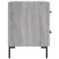 Preview: Nachttisch Grau Sonoma 40x35x47,5 cm Holzwerkstoff