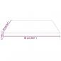 Preview: Tischplatte 60x60x2,5 cm Massivholz Kiefer Quadratisch