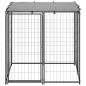 Preview: Hundezwinger 110x110x110 cm Stahl Schwarz
