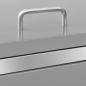 Preview: Mülltonnenbox für 4 Tonnen 276,5x77,5x115,5 cm Edelstahl