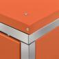 Preview: Mülltonnenbox für 4 Tonnen 276,5x77,5x115 cm Edelstahl