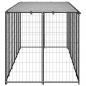 Preview: Hundezwinger Schwarz 330x110x110 cm Stahl