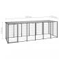 Preview: Hundezwinger Schwarz 330x110x110 cm Stahl