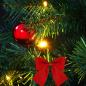 Preview: Künstlicher Weihnachtsbaum mit Beleuchtung & Kugeln Grün 64 cm