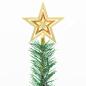 Preview: Künstlicher Weihnachtsbaum mit Beleuchtung & Kugeln Grün 64 cm