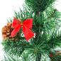 Preview: Künstlicher Weihnachtsbaum mit Beleuchtung & Kugeln Grün 64 cm