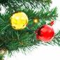 Preview: Künstlicher Weihnachtsbaum mit Beleuchtung & Kugeln Grün 64 cm