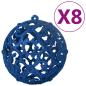 Preview: 100-tlg. Weihnachtskugel-Set Blau