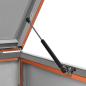Preview: Mülltonnenbox für 1 Tonne 69x77,5x112,5 cm Edelstahl