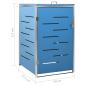 Preview: Mülltonnenbox für 1 Tonne 69x77,5x115 cm Edelstahl