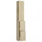 Preview: Badschrank Sonoma-Eiche 25x26,5x170 cm Holzwerkstoff