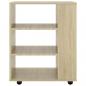 Preview: Rollschrank Sonoma-Eiche 60x35x75 cm Holzwerkstoff