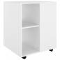 Preview: Rollschrank Weiß 60x53x72 cm Holzwerkstoff