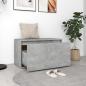 Preview: Flurbank 80x40x45 cm Betongrau Holzwerkstoff