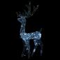 Preview: LED-Rentier Acryl Weihnachtsdeko 140 LEDs 120 cm Kaltweiß