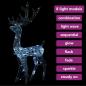 Preview: LED-Rentier Acryl Weihnachtsdeko 140 LEDs 120 cm Kaltweiß
