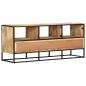 Preview: ARDEBO.de - TV-Schrank 110x30x45 cm Raues Mangoholz