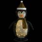 Preview: ARDEBO.de - Weihnachtsdeko LED Pinguin Luxus-Stoff 90 cm