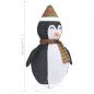 Preview: Weihnachtsdeko Pinguin LED Luxus-Gewebe 120 cm