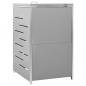 Preview: Mülltonnenbox für 1 Tonne 69x77,5x112,5 cm Edelstahl