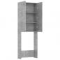 Preview: Waschmaschinenschrank Betongrau 64x25,5x190 cm