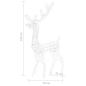 Preview: LED-Rentier Acryl Weihnachtsdekoration 140 LEDs 120 cm Blau