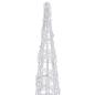 Preview: LED-Kegel Acryl Weihnachtsdeko Pyramide Bunt 120 cm