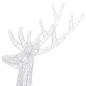 Preview: LED-Rentier XXL Acryl Weihnachtsdeko 250 LED 180 cm Mehrfarbig