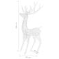 Preview: LED-Rentier XXL Acryl Weihnachtsdeko 250 LED 180 cm Mehrfarbig