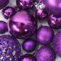 Preview: 100-tlg. Weihnachtskugel-Set Lila