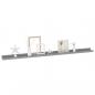 Preview: Wandregale 2 Stk. Grau 115x9x3 cm