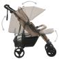 Preview: Geschwisterwagen Taupe Stahl