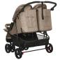 Preview: Geschwisterwagen Taupe Stahl